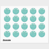 Twinkle Sprinkle Little Star Baby shower Bedankt Ronde Sticker (Vel)