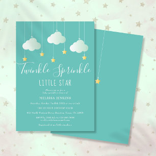 Twinkle Sprinkle Little Star Baby shower Kaart
