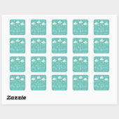 Twinkle sprinkle little star baby shower vierkante sticker (Vel)