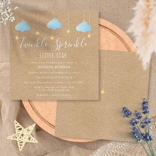 Twinkle Sprinkle Little Star Baby Sprinkle/Shower Kaart