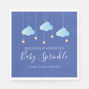 Twinkle Sprinkle Little Star Blauwe Baby Shower Servet