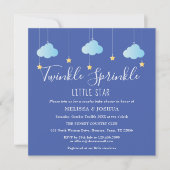Twinkle Sprinkle Little Star Koppel Baby Borrel Kaart (Voorkant)
