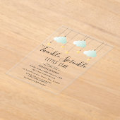 Twinkle Sprinkle Little Star Neutral Baby shower Acryl Uitnodigingen (Laagn)