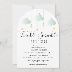 Twinkle Sprinkle Little Star Neutrale Baby Shower Kaart