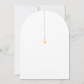Twinkle Sprinkle Little Star Neutrale Baby Shower Kaart (Achterkant)