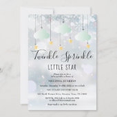 Twinkle Sprinkle Little Star Winter Baby shower Kaart (Voorkant)