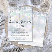 Twinkle Sprinkle Little Star Winter Baby shower Kaart