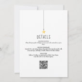 Twinkle Sprinkle Neutraal All In One Baby Shower Kaart (Achterkant)