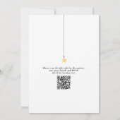 Twinkle Sprinkle Neutrale QR Code Baby Shower Kaart (Achterkant)