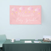 Twinkle Sprinkle Pink Baby Girl Shower Spandoek (Beurs)