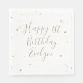 Twinkle Star 1st Birthday Servet (Voorkant)