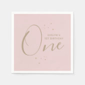 Twinkle Star 1st Birthday Servet (Voorkant)