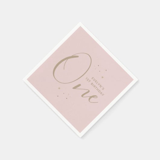 Twinkle Star 1st Birthday Servet (Hoek)