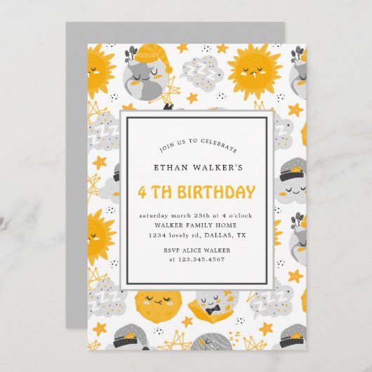 Twinkle Star | Aanbesteding op zondag Kaart (Voorkant / Achterkant)