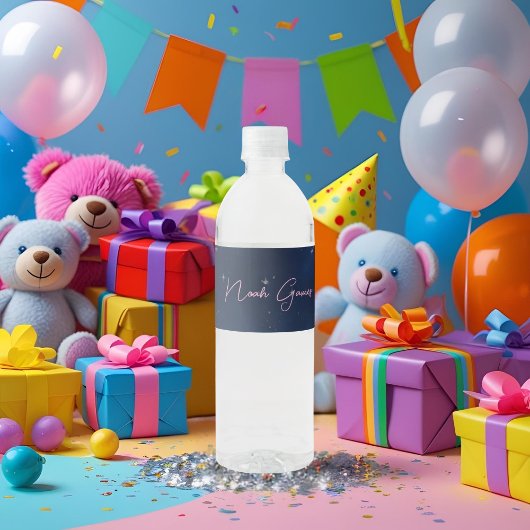 Twinkle Star Baby Boy Food Label Waterfles Etiket