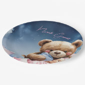 Twinkle Star Baby Boy Paper Plate Papieren Bordje (Gekanteld)