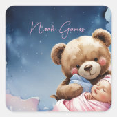 Twinkle Star Baby Boy Sticker (Voorkant)