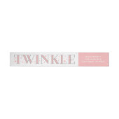 Twinkle Star Baby shower Return Address Label (Individueel)