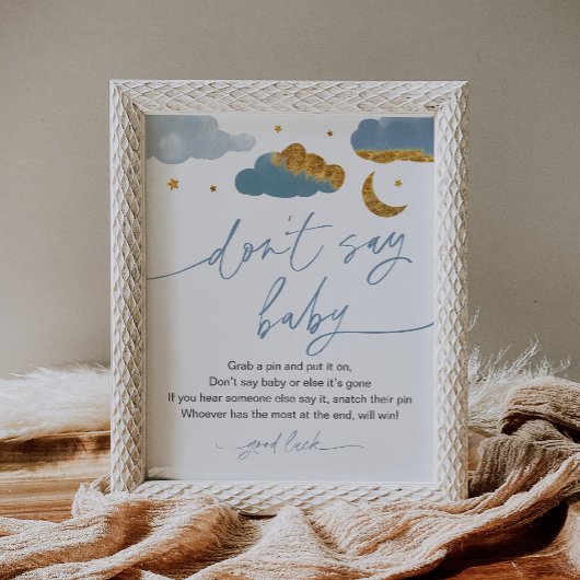 Twinkle Star Baby Shower Spel voor Jongens - Geen  Poster