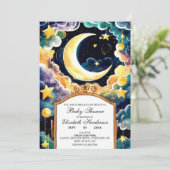 Twinkle Star Boho Celestial Baby shower Kaart (Staand voorkant)