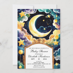 Twinkle Star Boho Celestial Baby shower Kaart