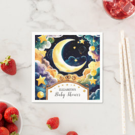Twinkle Star Boho Celestial Baby shower Servet