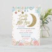 Twinkle Star Gender onthult Invitation, Girl of Bo Kaart (Staand voorkant)