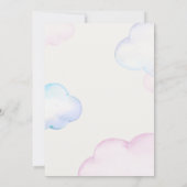 Twinkle Star Gender Reveal Pastel Moon Sky Kaart (Achterkant)