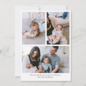 Twinkle Star Geslacht Neutraal Pasgeboren Baby Geb Aankondiging (Achterkant)