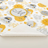 Twinkle Star | Monogram Sherpa Blanket Sherpa Deken (3/4)