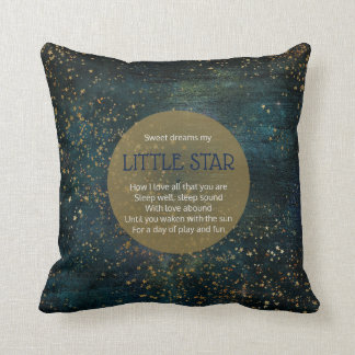 Twinkle Star Night Sky Poem Poster Nursery Decor Kussen