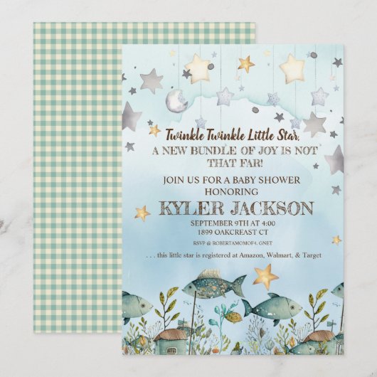 Twinkle Star Ocean Kaart (Voorkant / Achterkant)