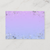 Twinkle Star Paarse Baby shower Boek Verzoek Informatiekaartje (Achterkant)