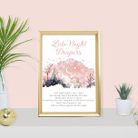 Twinkle Star Unicorn Shower Late Night Diapers Poster<br><div class="desc">Doe mee aan een feest... terwijl de moeder haar kleine schitterende ster naar de wereld verwelkomt. Je wordt uitgenodigd voor een Twinkle Twinkle Little Star-baby shower ter ere van de moeder en haar vreugde. Verzamel onder de glitterende nachthemel om haar te douchen met liefde, geschenken en welwillende wensen. baby shower...</div>