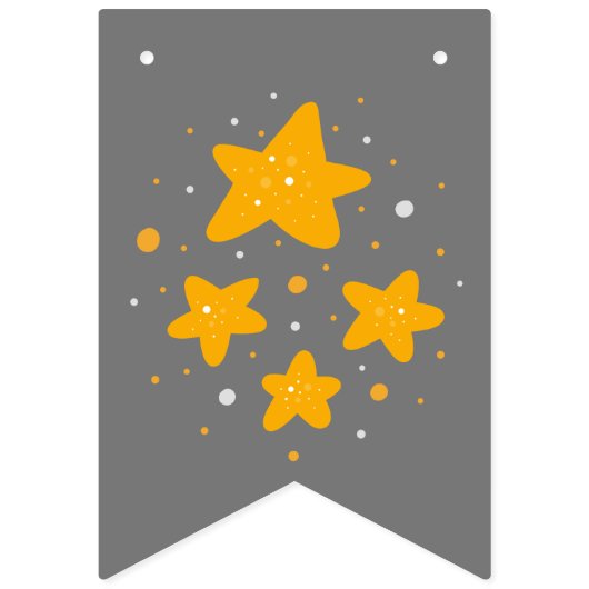 Twinkle Star | Verjaardagsbanner Vlaggetjes (Eerste vlag)