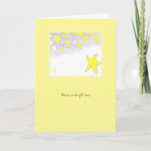 Twinkle Stars Aanmoediging van ons Groet Kaart (Voorkant)