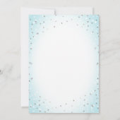 Twinkle Stars en Cross Blue Baby Boy Baptisme Kaart (Achterkant)