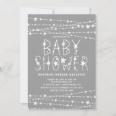 Twinkle Stars Geslacht Neutraal Baby shower Kaart (Voorkant)