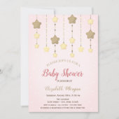 Twinkle Stars Geslacht Stippen Baby shower onthull Kaart (Voorkant)