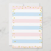 Twinkle Stars Meisje of Jongen Geslacht Onthulling Kaart (Achterkant)