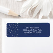 Twinkle Stars Navy Silver baby shower retour toevo Etiket (Insitu)