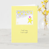 Twinkle Stars Valentijns Groet Kaart (Gele Bloem)