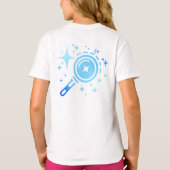 Twinkle-sterren, baken van het grenzeloze digitale t-shirt (Achterkant)