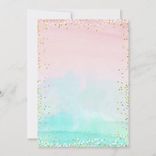 Twinkle-sterren onthullen uitnodiging voor geslach (Achterkant)