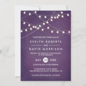Twinkle String Lights donker Paars buitenhuwelijk Kaart (Voorkant)