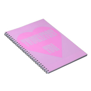 Twinkle tenen Tina roze en mauve pastels hart Notitieboek