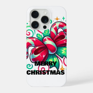 Twinkle Tied: Candy Cane Cheer iPhone 15 Pro Case