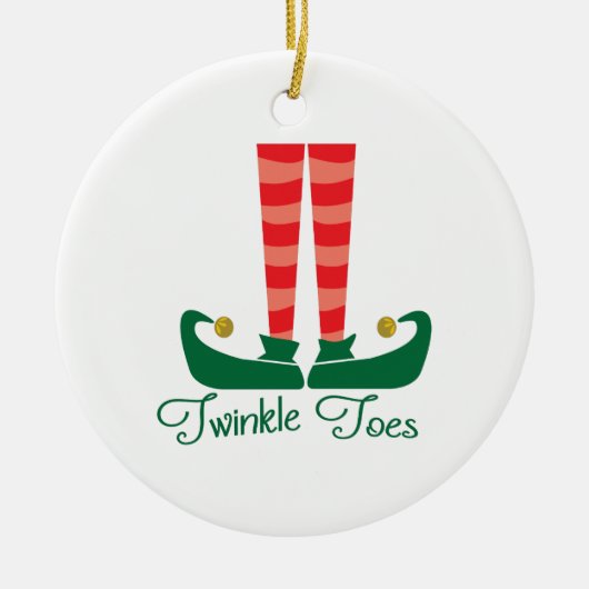 Twinkle Toes Keramisch Ornament (Voorkant)