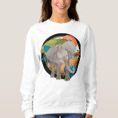 TWINKLE-TOES SAFARI-shirten MET EEN WITTE HOOGTE Trui (Voorkant)