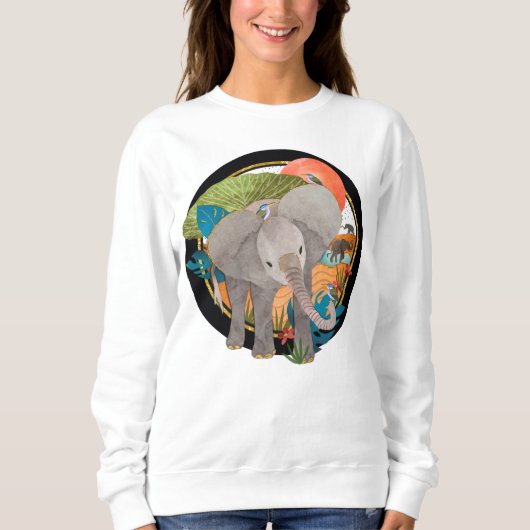 TWINKLE-TOES SAFARI-shirten MET EEN WITTE HOOGTE Trui (Voorkant)